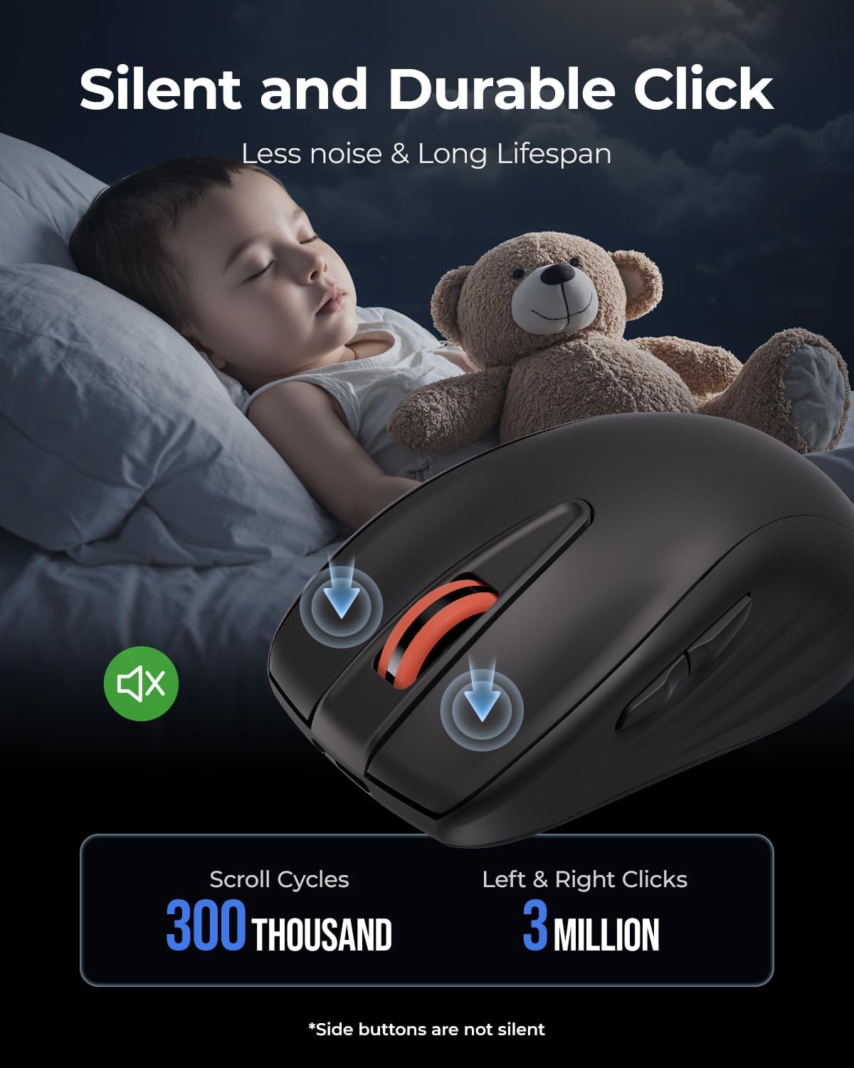 wegear WL500 Rechargeable Silent Mouse