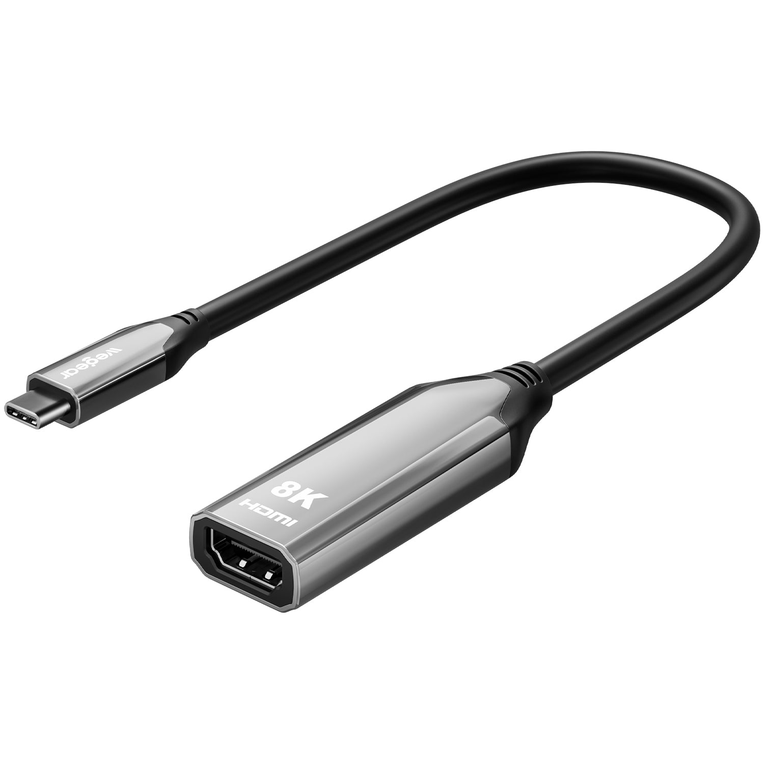 wegear USB C to HDMI Adapter 8K@60Hz, Tpye C to HDMI Converter Support 4K@144Hz, 48Gbps, HDR10, Dolby Vision for Galaxy S23 and Other USB C