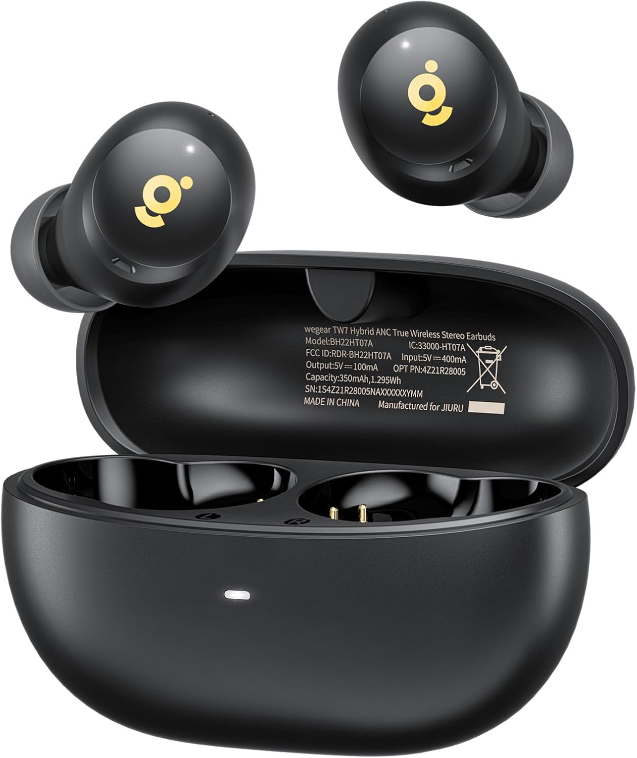 wegear TW7 Hybrid ANC True Wireless Stereo Earbuds (Black)