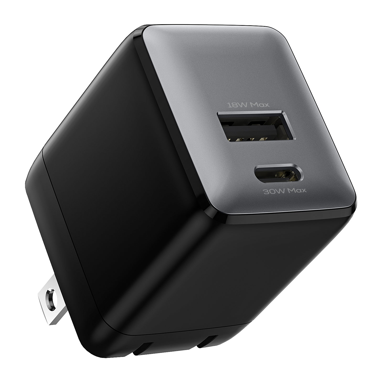 USB C Charger Block, 30W USB C Charger Fast Charging, Dual-Port Compact USB Charger Block with Foldable Plug, Compatible with 16/16 Pro/15/15 Plus/15 Pro/15 Pro Max/14/13/12/11