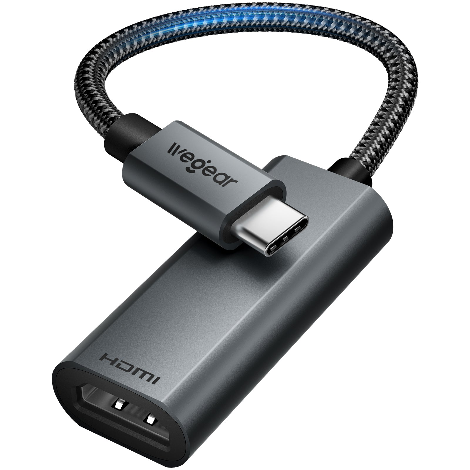 USB C to HDMI Adapter 4K@60Hz, Type c to HDMI 2.1 [Thunderbolt 3/4 ], Supports 48Gbps, HDR10, hdmi to USB c Adapter for iPhone 16/15, Galaxy S23, MacBook Pro/Air, iPad Pro, Laptops, Tablets