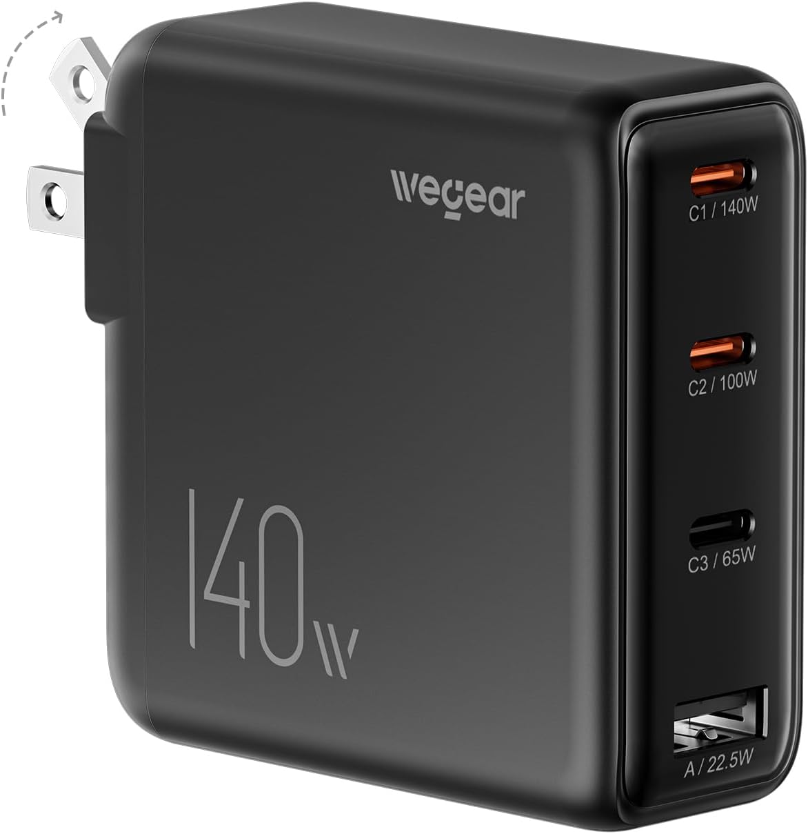 wegear 140W 4-port PD Gan Wall Charger