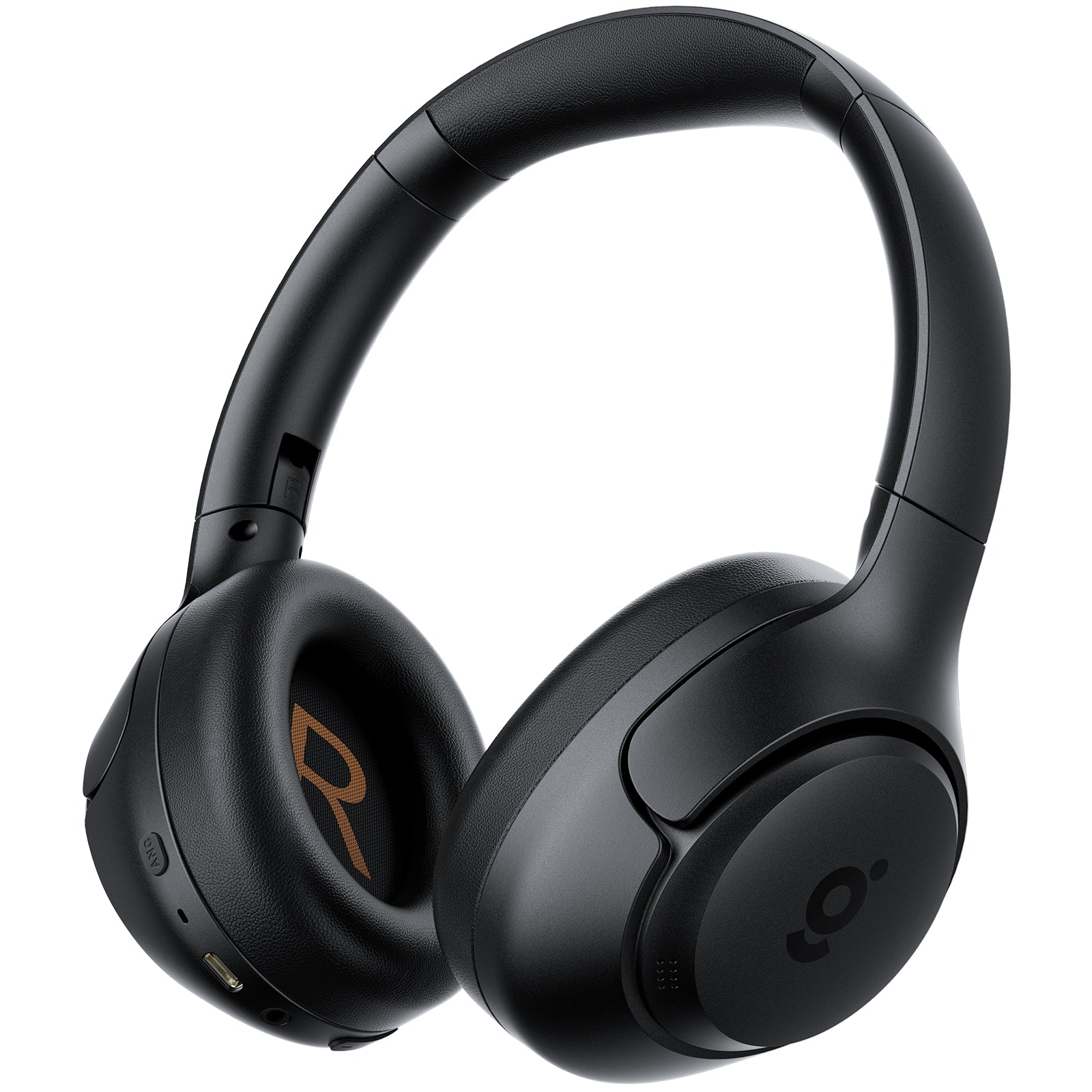 HS1 Hybrid Active Noise Cancelling Headphones, Wireless Bluetooth Headphones with Built-in Microphone, Foldable Deep Bass Over Ear Headphones, 60H Playtime Headset for Travel, Work, Gym