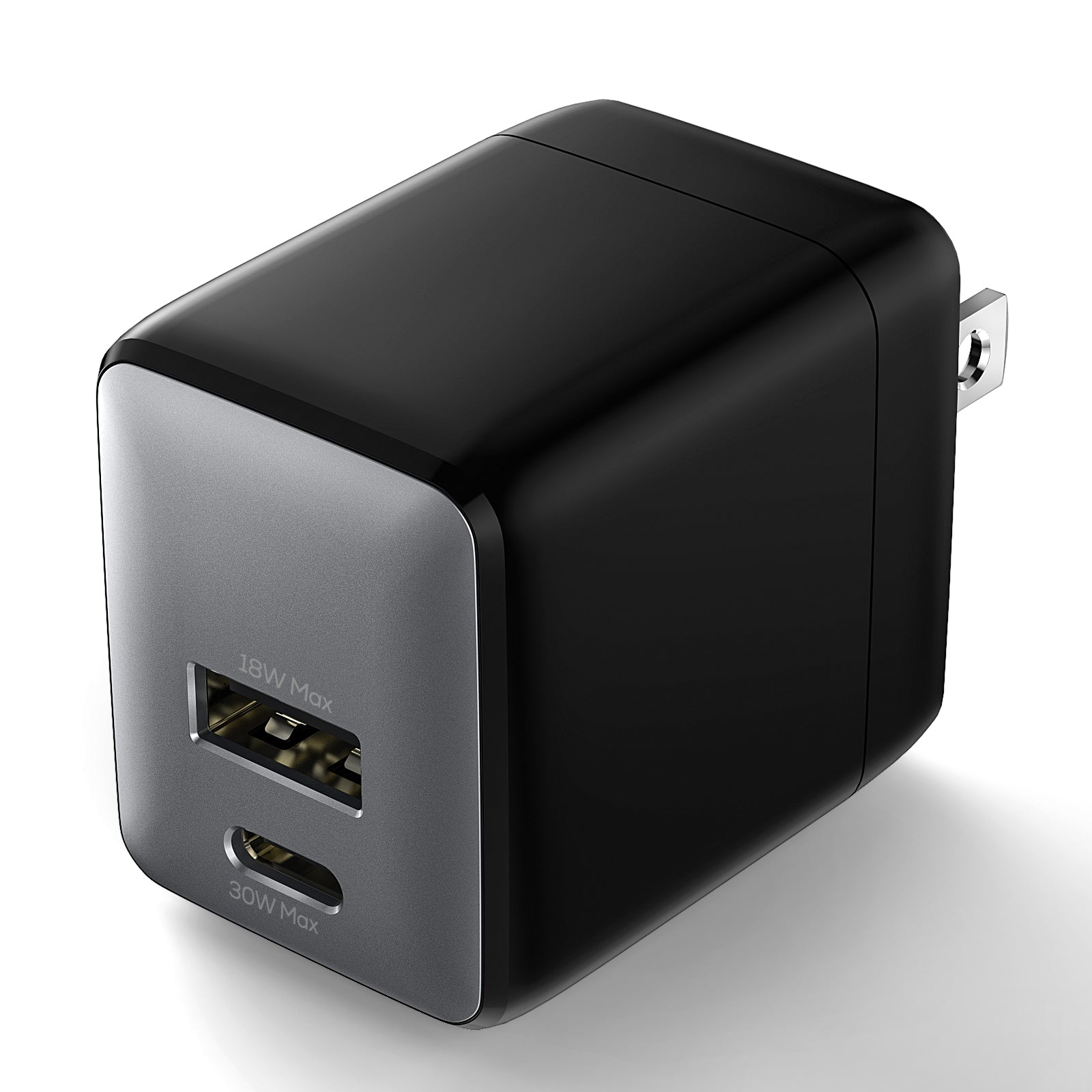 USB C Charger Block, 30W USB C Charger Fast Charging, Dual-Port Compact USB Charger Block with Foldable Plug, Compatible with 16/16 Pro/15/15 Plus/15 Pro/15 Pro Max/14/13/12/11