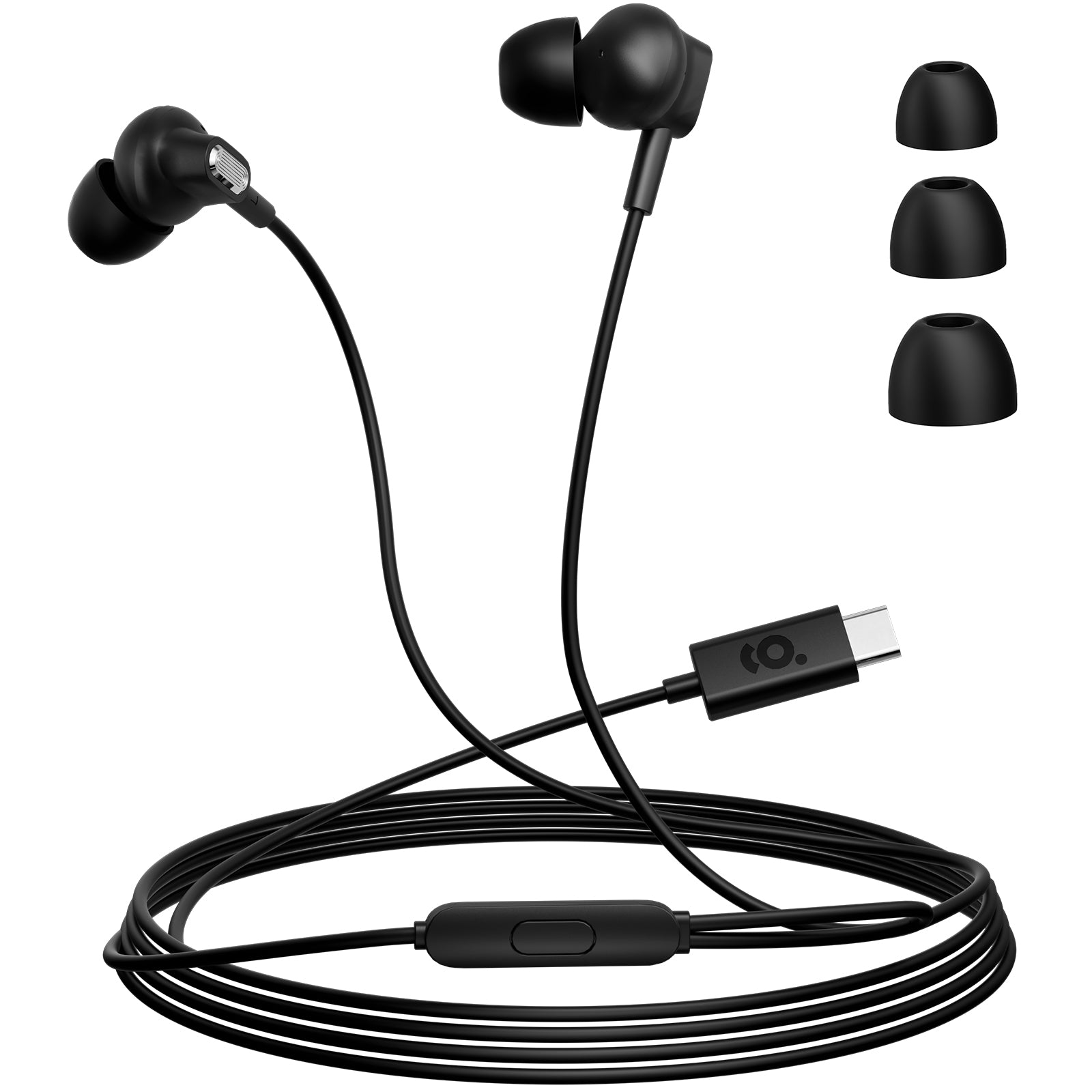 USB C Wired Earbuds in-Ear Headphones with Microphone for iPhone, Samsung, Computer, Laptop, Kids, School Students