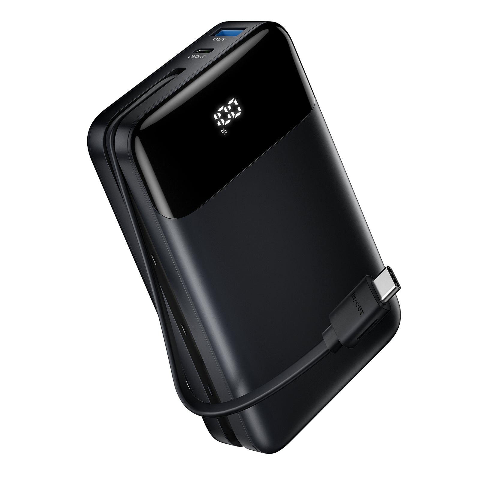 Power Bank,20000mAh 22.5W High-Speed Portable Phone Charger with Built-in USB-C Cable,PD 3.0+QC 3.0 Batterry Pack Compatible with iPhone 16/15/14 Series,Android,Switch,iPad,and More.