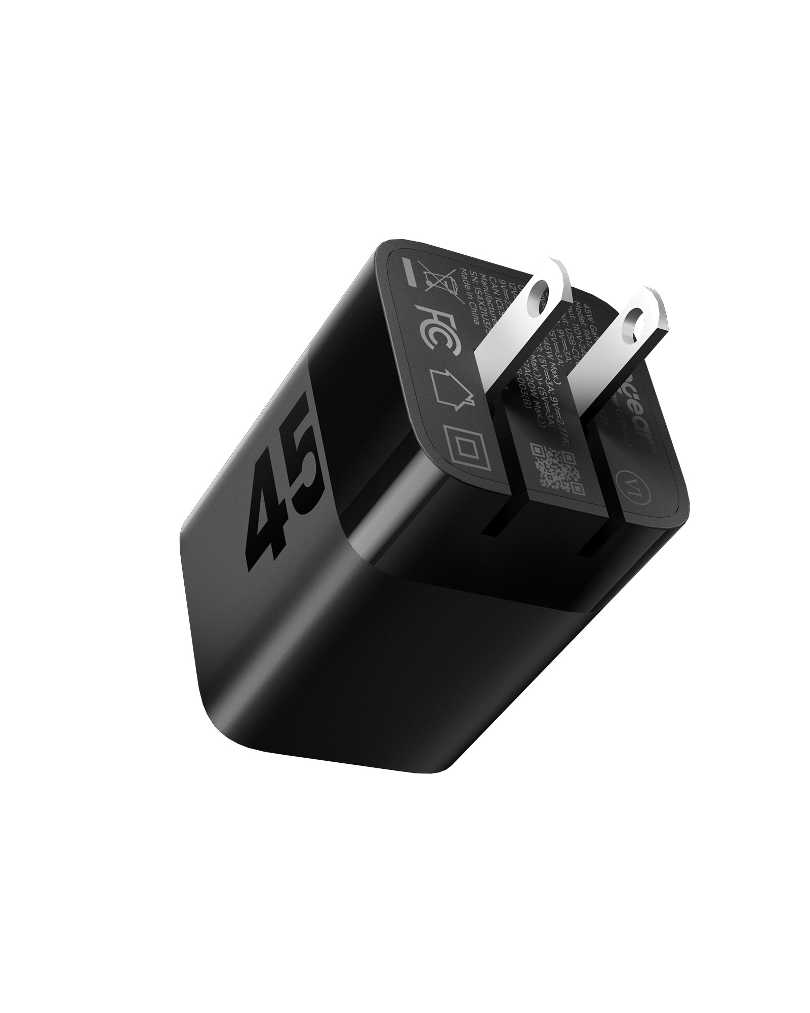 wegear PA1215 45W Dual-Port USB-C GaN Adapter