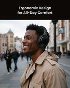 wegear HS1 Hybrid ANC Wireless Bluetooth Stereo Over-Ear Headset (Black)