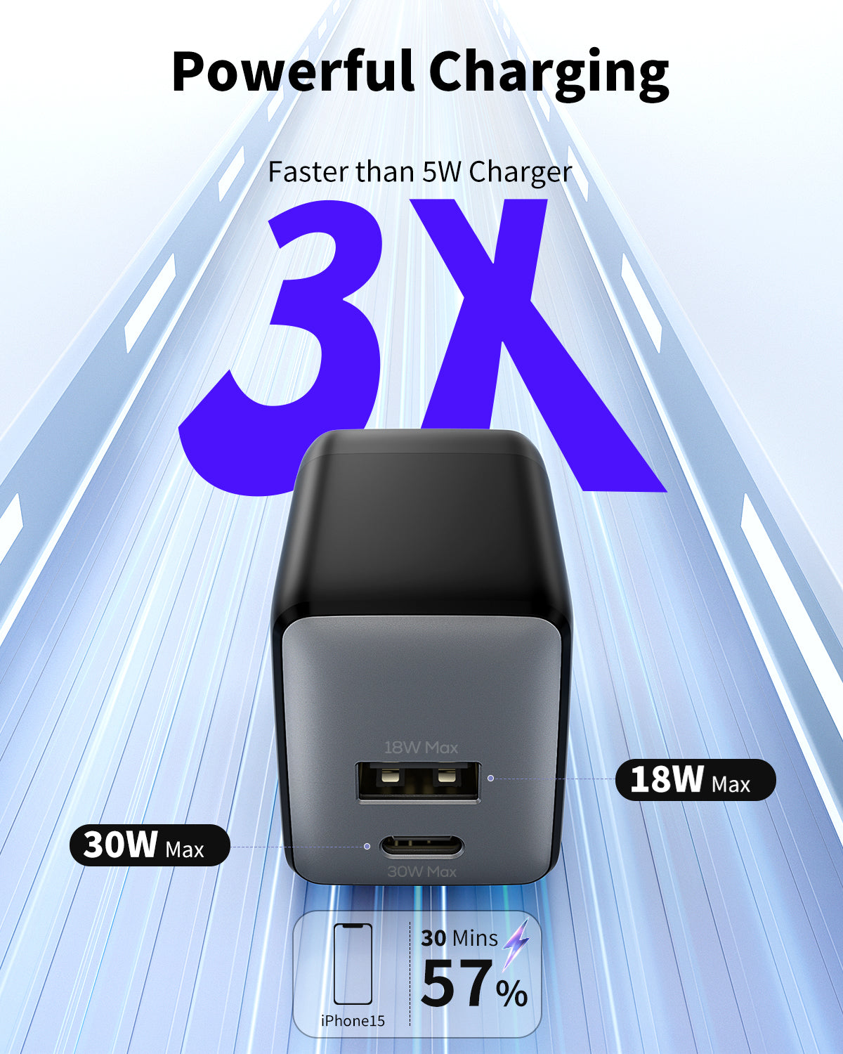 wegear PA2 30W Dual-Port GaN Nano Adapter