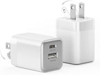 wegear 30W Nano Charger (2 Ports) 2Pack with Cable Black