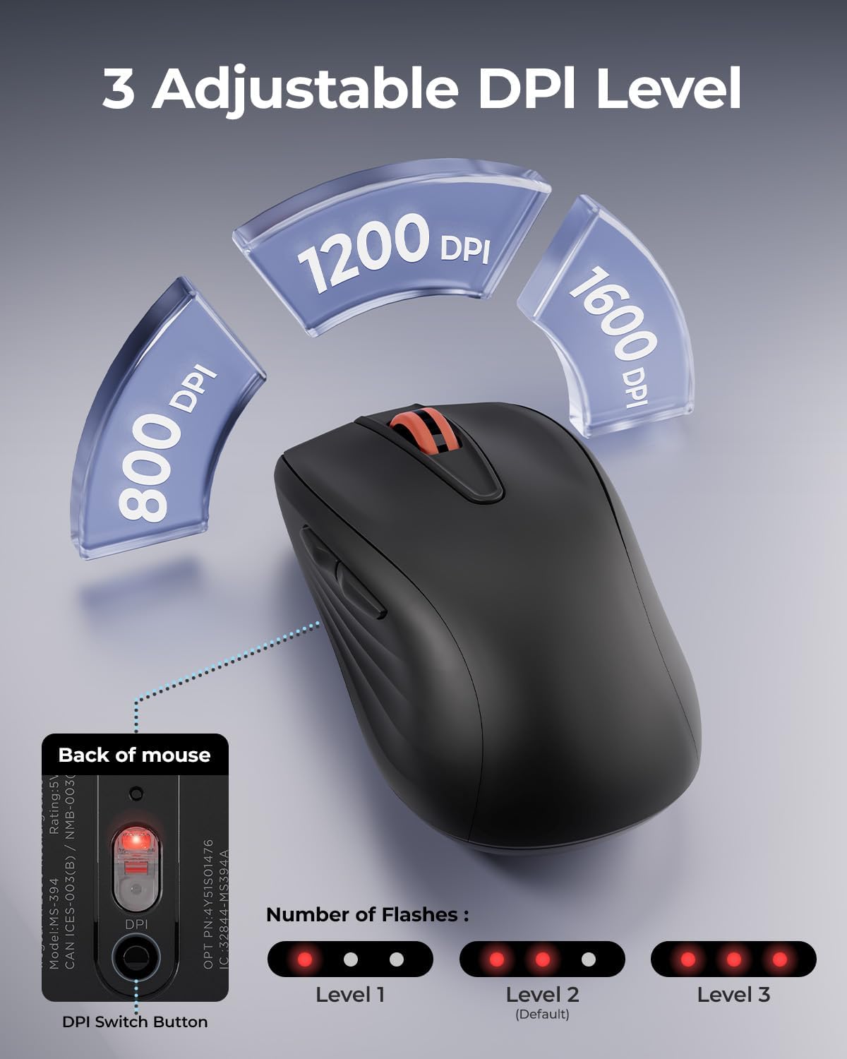 wegear WL500 Rechargeable Silent Mouse