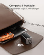 wegear 30W Nano Charger (2 Ports) 2Pack with Cable Black