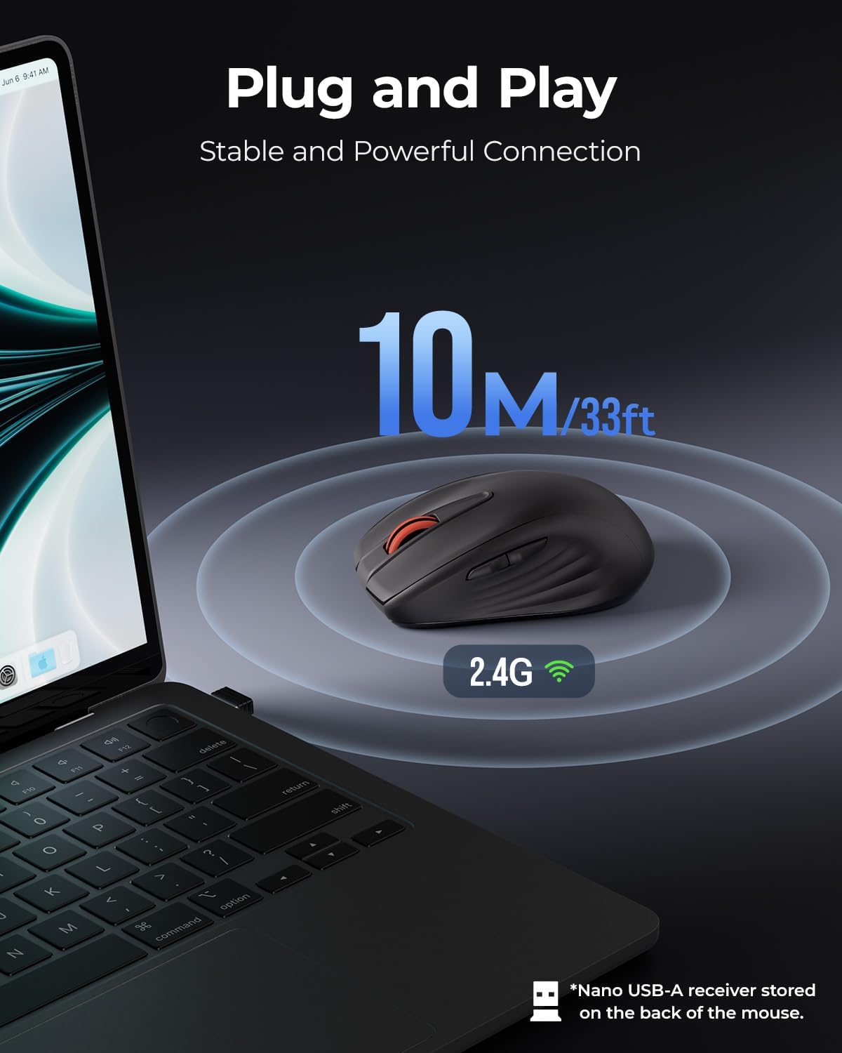 wegear WL500 Rechargeable Silent Mouse