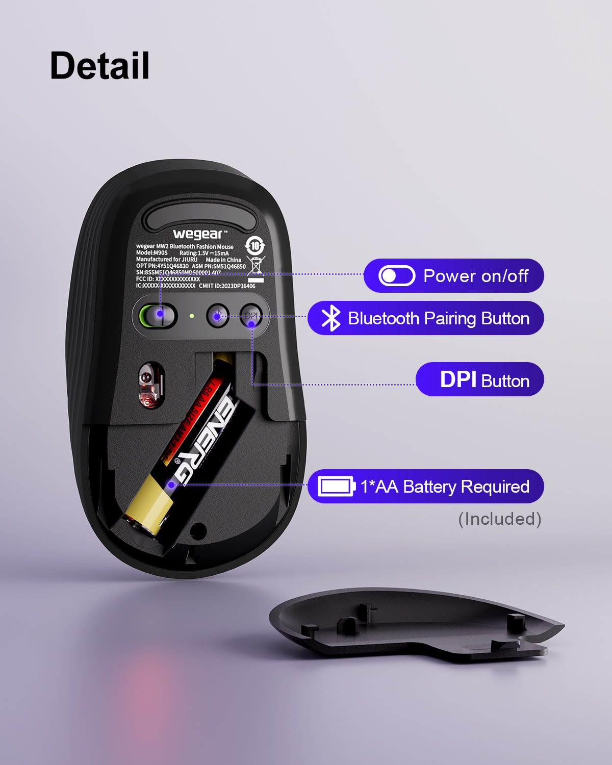 wegear MW2 Bluetooth Fashion Mouse