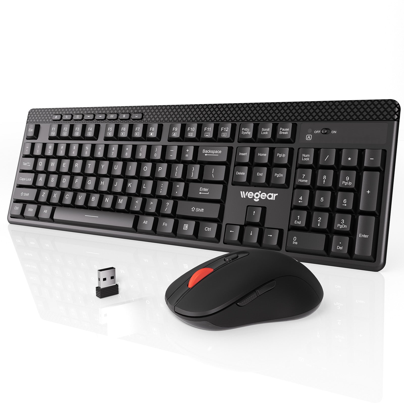 wegear KM4 Wireless Keyboard and Mouse Combo