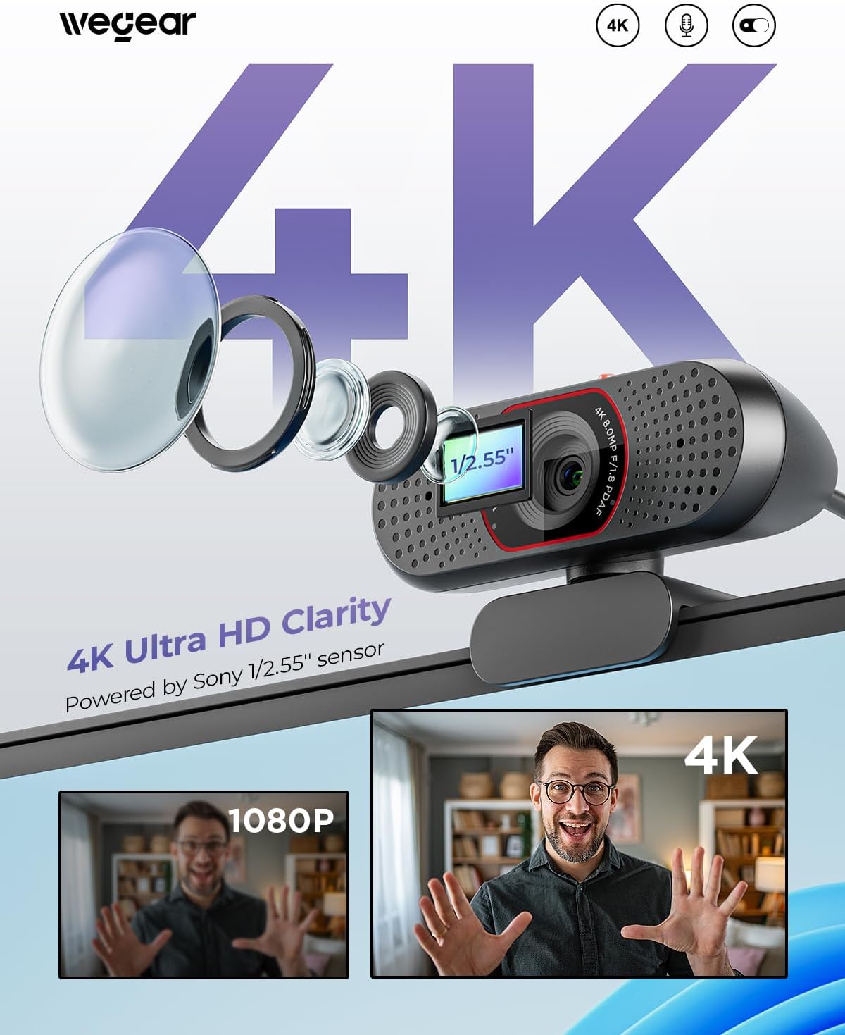 wegear  4K Webcam C300